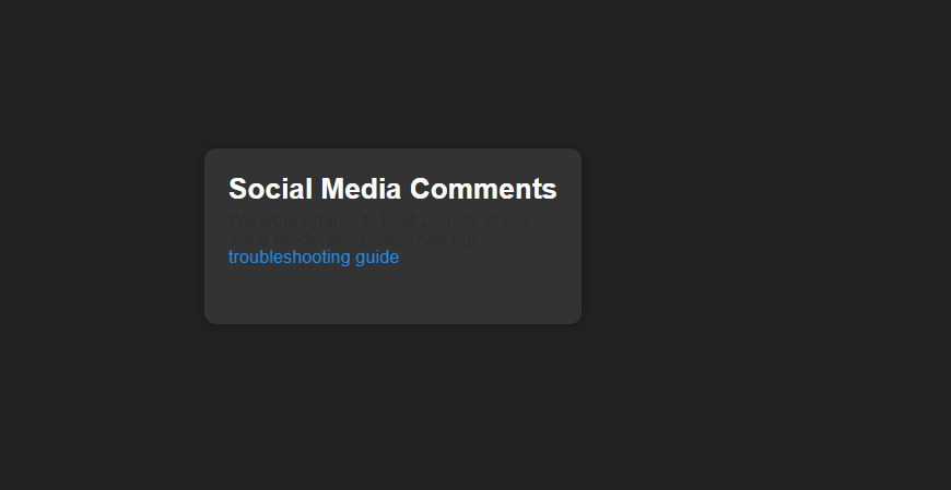 Social Media Commenting screenshot